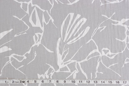 Cotton Blend Printed Jersey Knit - Cloud (1/2 yard)
