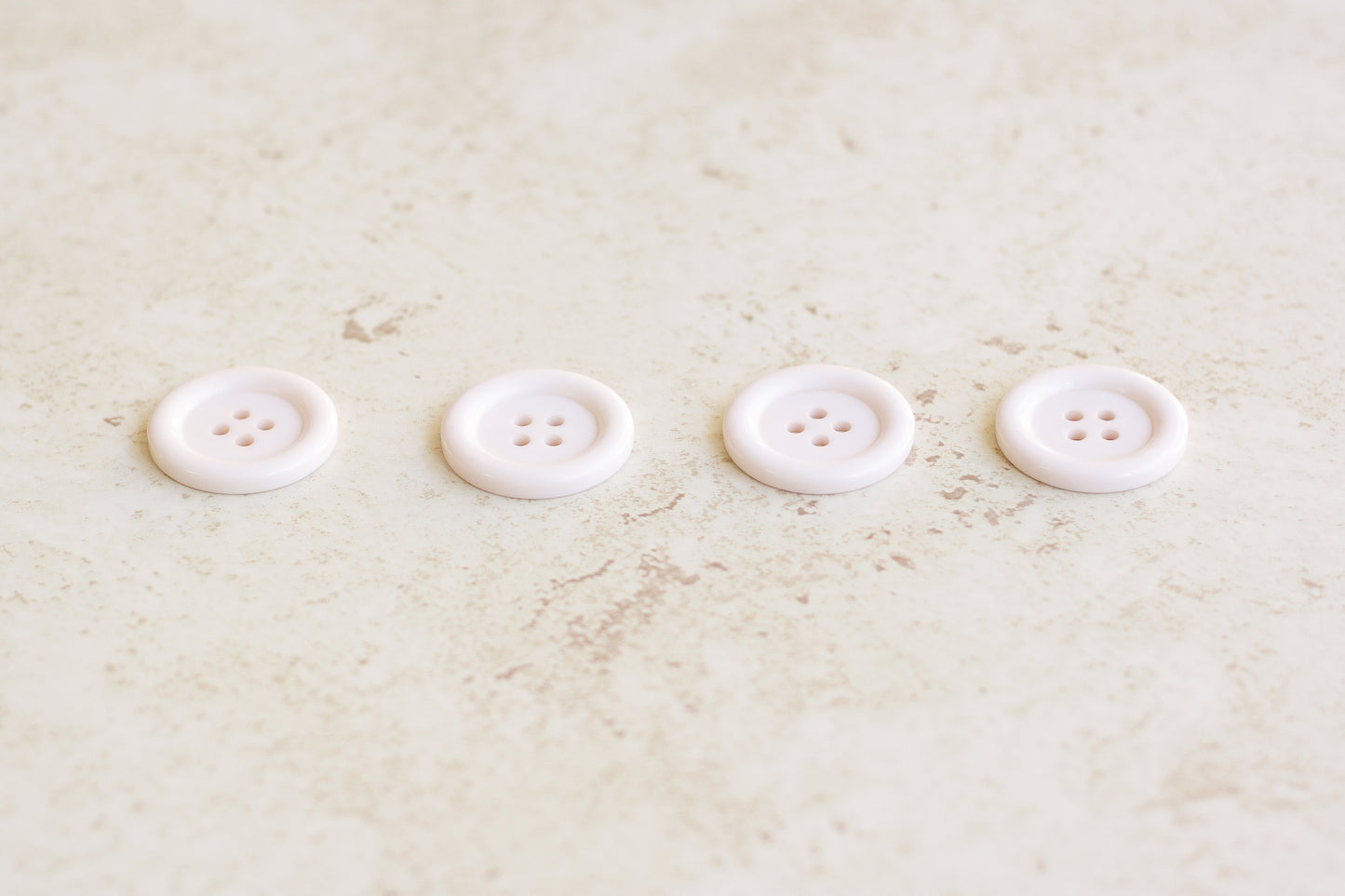 Set of 4 Large Buttons - Ivory (1.25"/32mm)