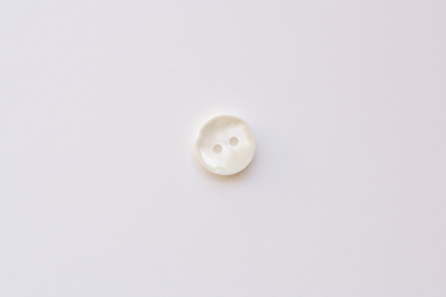 Set of 10 Shirt Buttons - Pearlized White (7/16"/13mm)