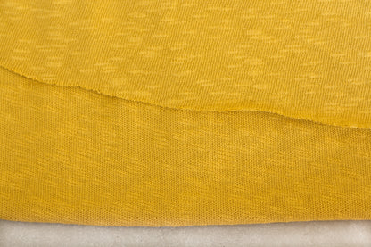 Textured Cotton Sweater Knit - Dandelion (1/2 yard)