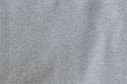 Cotton Rib Knit - Gray (1/4 yard and 1/2 yard)