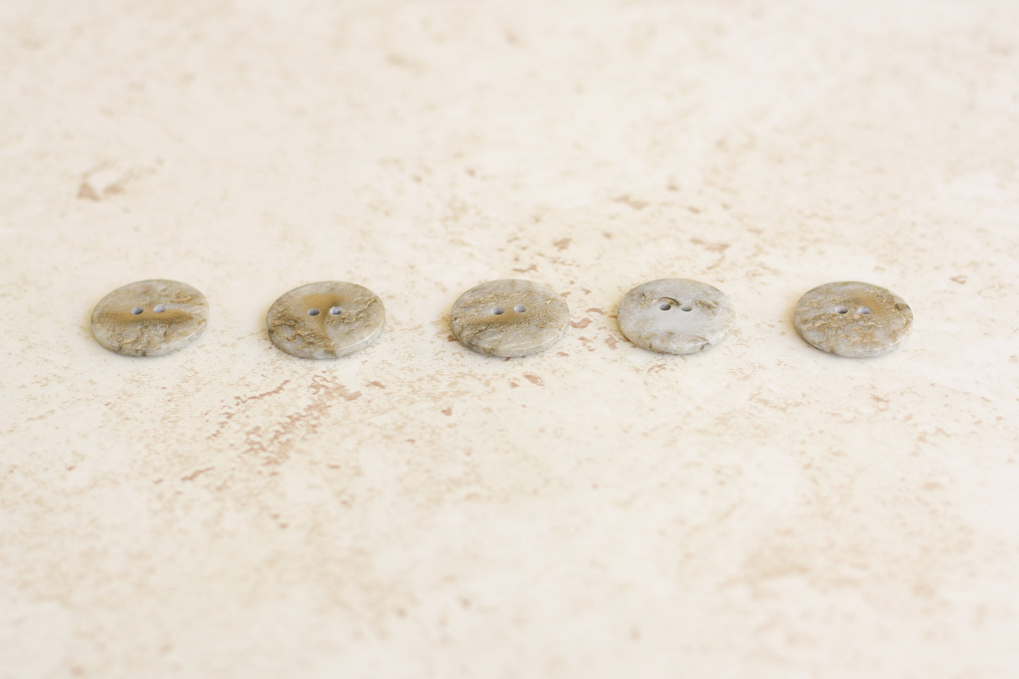 Set of 5 Medium Buttons - Metallic Bronze (0.9"/23mm)