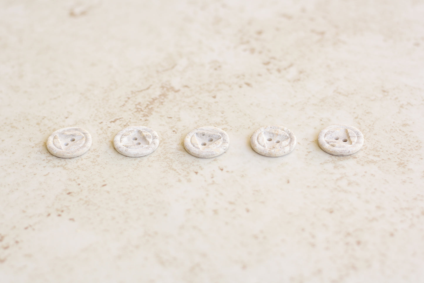 Set of 5 Medium Buttons - Granite Look (0.8"/20mm)