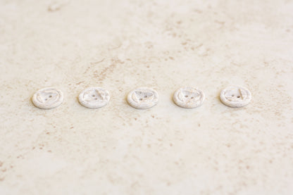 Set of 5 Medium Buttons - Granite Look (0.8"/20mm)
